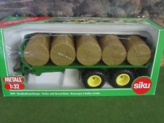 SIKU FARM 1/32 BALE TRAILER & 15 ROUND BALES 2891 *BOXED & NEW*