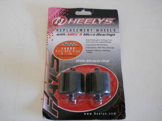 Heelys 5022 Large Replacement Wheels with ABEC 5 Micro Bearings