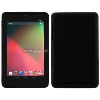 Black Premium TPU Rubber Skin Case Cover For Asus Google Nexus 7 