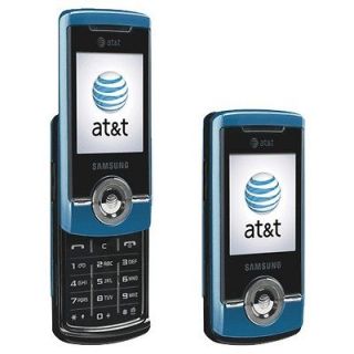 AT&T Samsung SGH A777 Blue 3G GSM  Slider Cell Phone Used Good