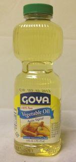 Goya Pure Vegetable Oil (Soybean Oil) 48 oz (1.42 Lt) Cholesterol Free