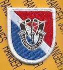11th Special Forces Airborne beret flash DUI patch D