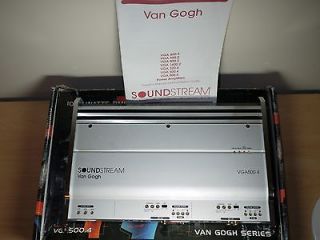 Soundstream Van Gogh VGA 500.4 4 Channel Car Amplifier Old School SQ 
