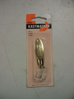 ACME KASTMASTER FISHING LURE SW11 GOLD 1/2 OZ WITH TREBLE HOOK FREE 