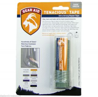 Gear Aid Tenacious Tape Ultra Strong Repairs Sage Green