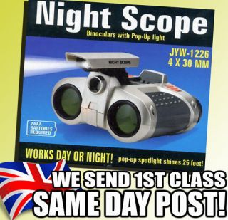 NEW NIGHT VISION SCOPE BINOCULARS WITH LIGHT   KIDS TOY