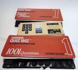   Coleco Quiz Wiz for repair electronic game Math Mania 1001 Questions
