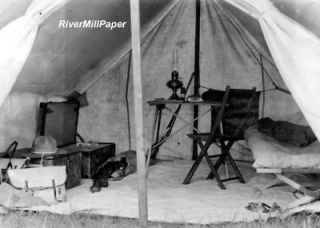 Office Tent Interior Montana 1910