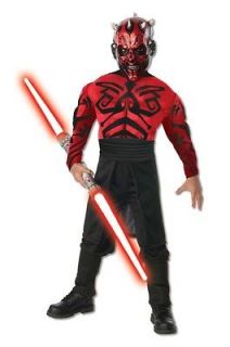 Star Wars Deluxe Muscle Chest Darth Maul Costume Child *New*