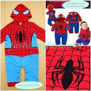 Baby / Toddler Boy Spider Hero Costume One piece 6 24 months