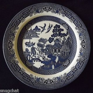   Churchill Blue Willow Dinner Plate Made in Staffordshire England