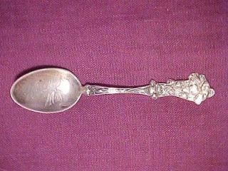   Baker Sterling Silver Spoon POPPY Design Beautiful for Spoon RIng