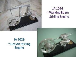 Walking Beam Stirling Engine + Hot Air Stirling Engine (2 sets)