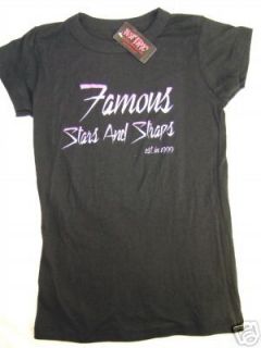 NWT FSAS FAMOUS STARS AND STRAPS 1999 GIRLS SHIRT Med