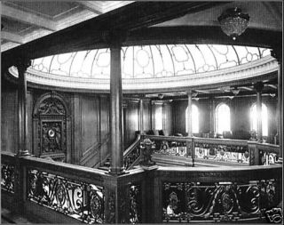 Rare Photo Of The Upper Grand Staircase, RMS Titanic