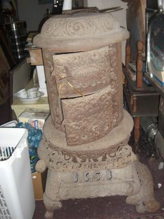   Unusual Very Ornate Palace Oak Parlor Stove Victorian Must See Estate