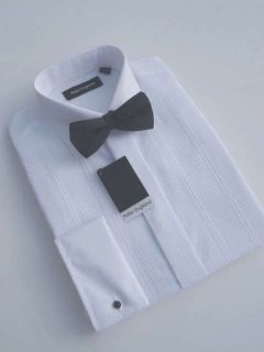   FREEPOST DRESS SHIRT AND BOW TIE SET FOR DINNER SUIT TUXEDO PROM TUX