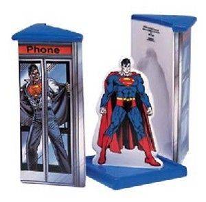 SUPERMAN TELEPHONE BOOTH SALT & PEPPER SHAKER SET LICENSED VANDOR 2003
