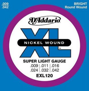   Addario EXL120 Electric Guitar Strings 9 42 Extra Light Nickle Wound