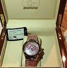 Chase Durer Ladyhawke Wristwatch With Diamonds Pink Crocodile Band