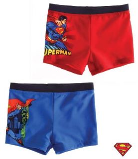BRAND NEW Official Superman boys Swimming Trunks/Shorts aged 4 10