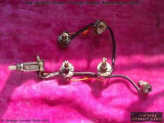   1967 Gibson CTS Wiring Harness Es 335 345 COMPLETE nuts washers 175