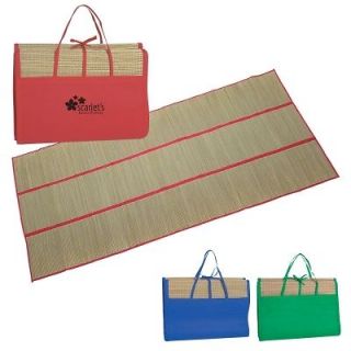 48 Straw Beach Mats, Personalized, Imprinted, Promotional Item or 