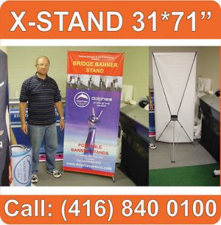  Display Trade Show Banner Stands 31*71 Portable Tabletop Stand