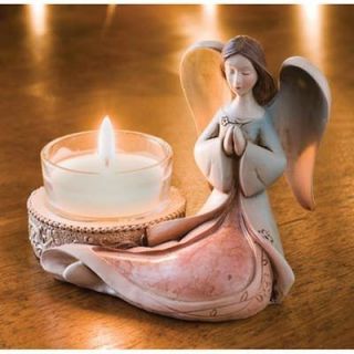 Set of 3 Praying Angel Tealight Candle Holders