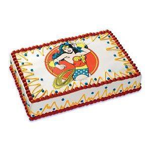 Wonder Woman ~ Edible Image Icing Cake, CupcakeTopper ~ LOOK