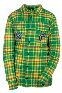 2012 Technine Insulated Flannel Shirt Rasta Plaid Jacket Size   XL