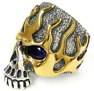 14k gold flame ring from kerberos tattoo