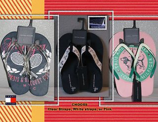   Women Sandals Flip Flops Tennis Rackets Blue or Pink Rubber CUTE