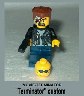 MOVIE Lego The Terminator w/gun NEW Custom NEW y #7A