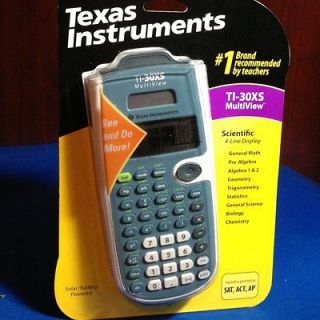 NEW Texas Instruments TI 30XS 4 Line Scientific MultiView Calculator 