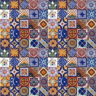 100 Asorted Mexican Ceramic Tiles 2x2 Handmade Handpainted Talavera 