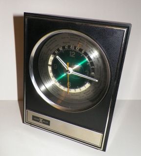Vintage Howard Miller 7RW001 World Time Shelf Desk Mantle Clock