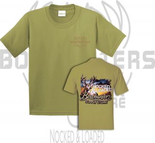 Bowhunters Supply Store Deer Graphic T Shirt Prairie Dust 2X LARGE