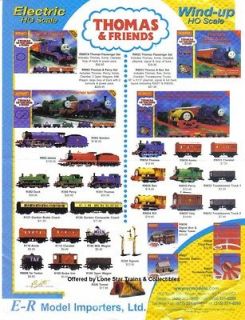Hornby Thomas Tank Engine Elelctric & Wind Up Ad Sheet