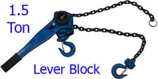 Ton Lever Block Chain Hoist Lift Come Along Puller *****FREE 