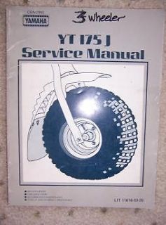 1981 Yamaha YT175J 3 Wheeler Manual Motorcycle Bike C