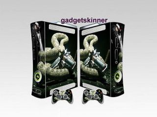 snakes n Guns sticker for XBOX 360 + 2 matching Control Stickers