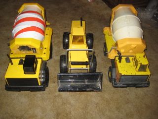 70s Tonka Turbo Diesel Front End Loader + Cement Mixer + 2006 Cement 