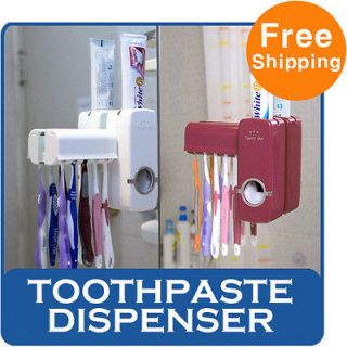 TM2000 Toothpaste Dispenser Toothbrush Holder Comfortable Bathroom 