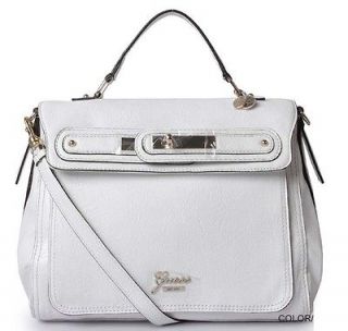 Cayenne Top Handle Flap Satchel Handbag White Bag Purse NWT AMS O