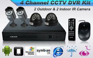   4CH Channel 3G WiFi Network CCTV DVR Security Kit 4 Color IR CAMERAS