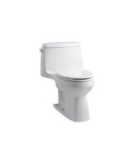   White Santa Rosa 1.6 GPF One Piece Elongated Comfort Height Toilet