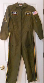   Top Gun Stealth Fighter Military Kids Costume Overall Size 12 14