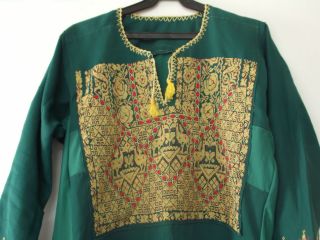 Vintage Bedouin palestinian traditional Dress Handmade Antique Embroi 
