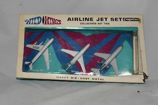 1960s Cragstan Wild Wings Collectors Set 2, Airline Jet Set, MIB